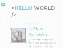 Tablet Screenshot of elenakolevska.com
